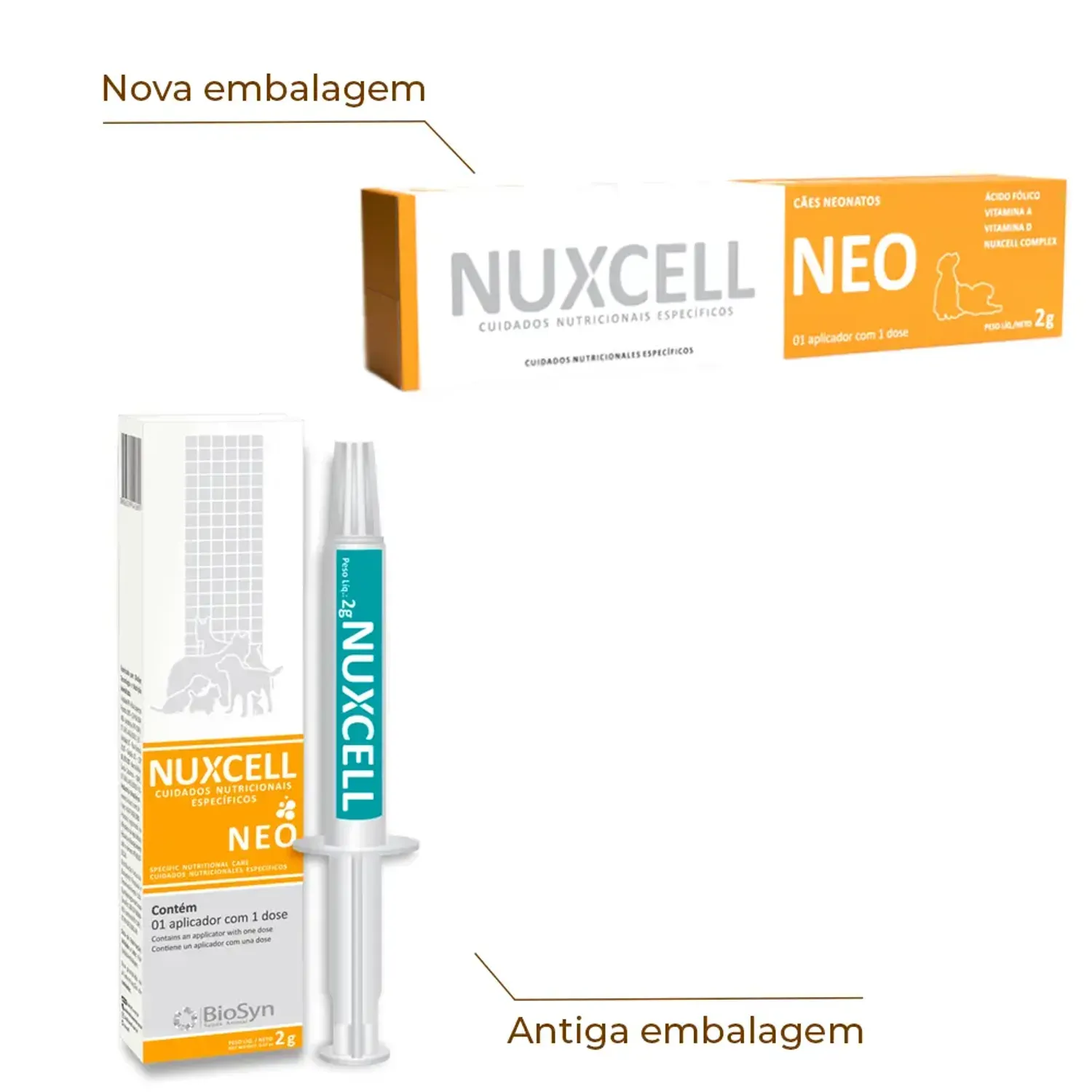 Suplemento Nuxcell Neo para Caes Filhotes de-para